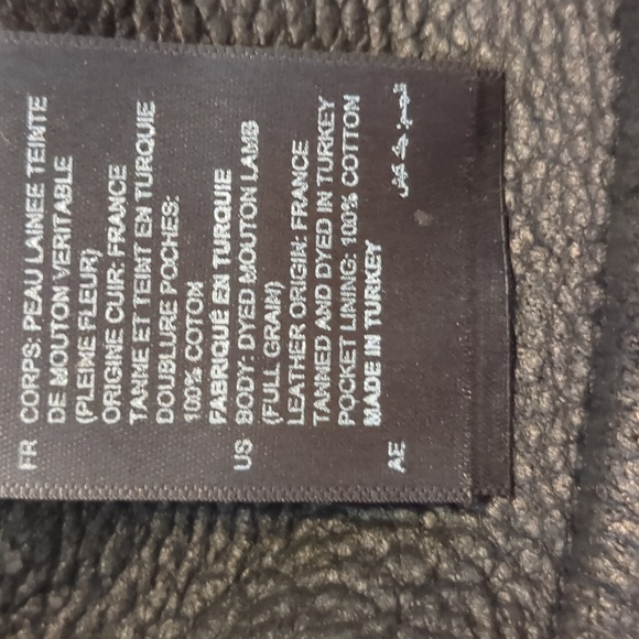 Sandro Paris Shearling Moto Jacket Sz. 0 - Picture 8 of 9